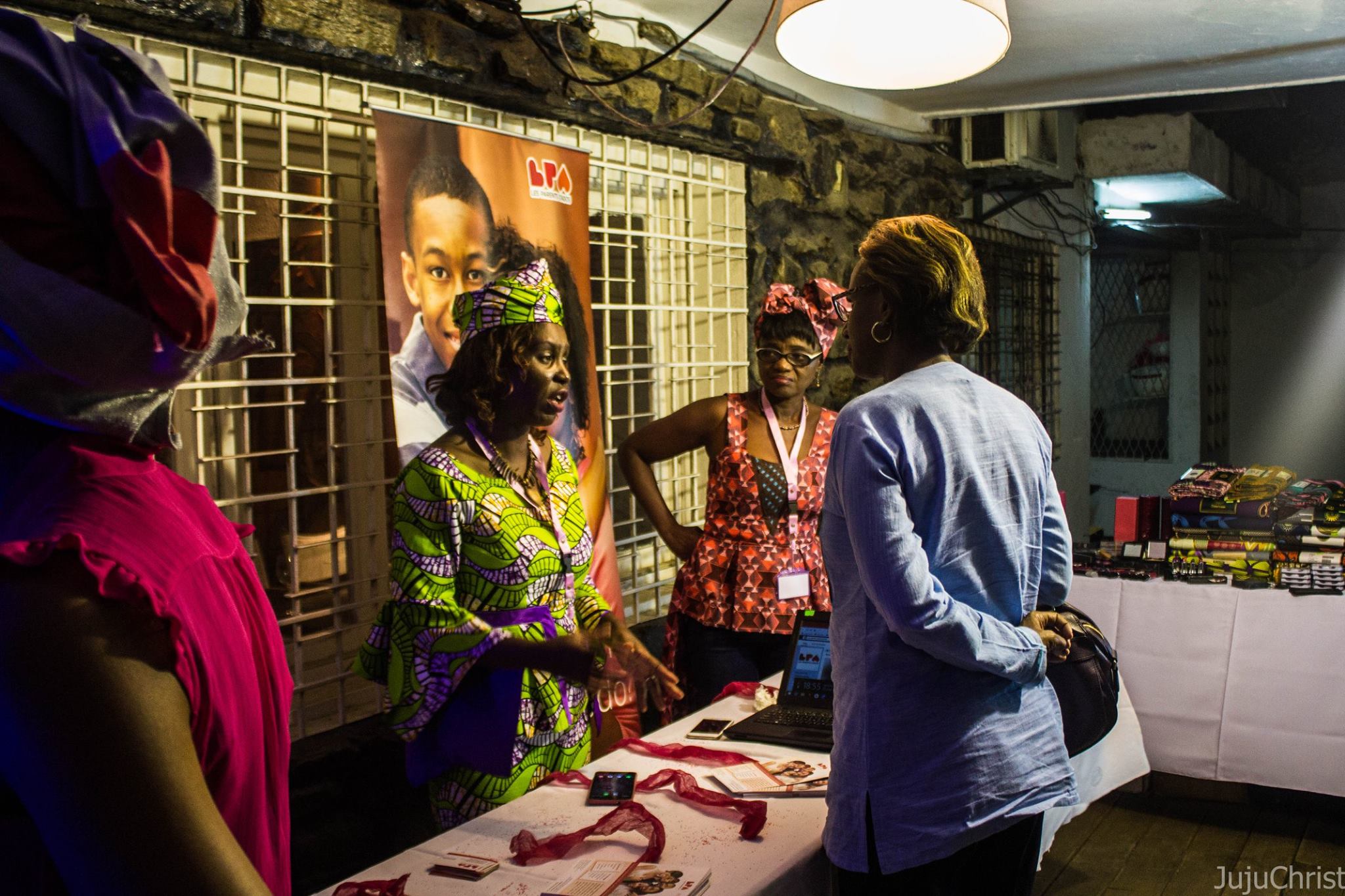 Des parents au stand LPA ladies after work